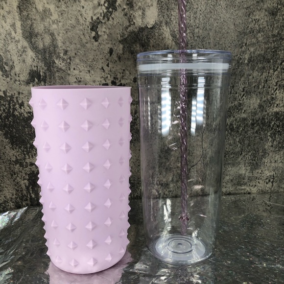 Cute 34oz Purple Spike Sleeved Tumbler - Picture 10 of 14